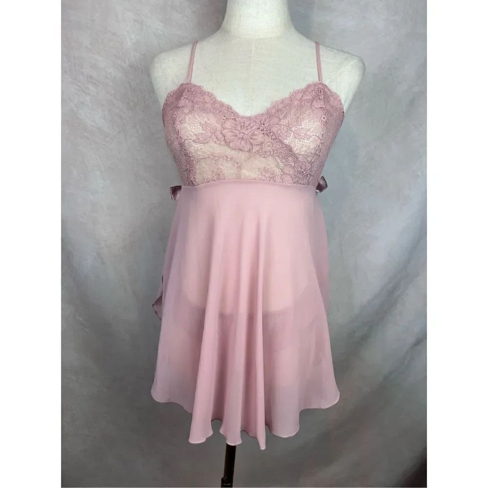 Vintage Y2K Victoria’s Secret Baby Doll Lingerie Set 2pc Panty